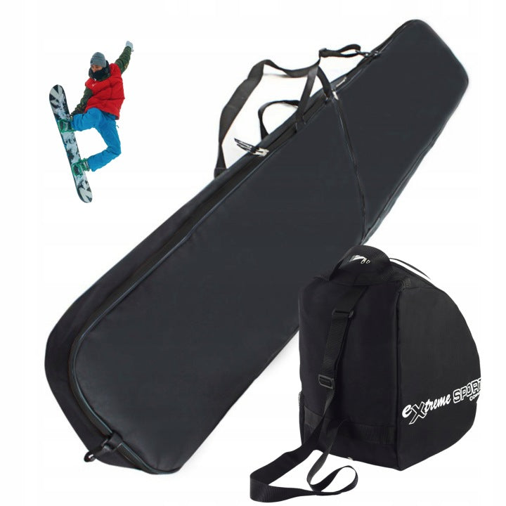 Pokrowiec na snowboard 170 cm z miejscem na buty i kask